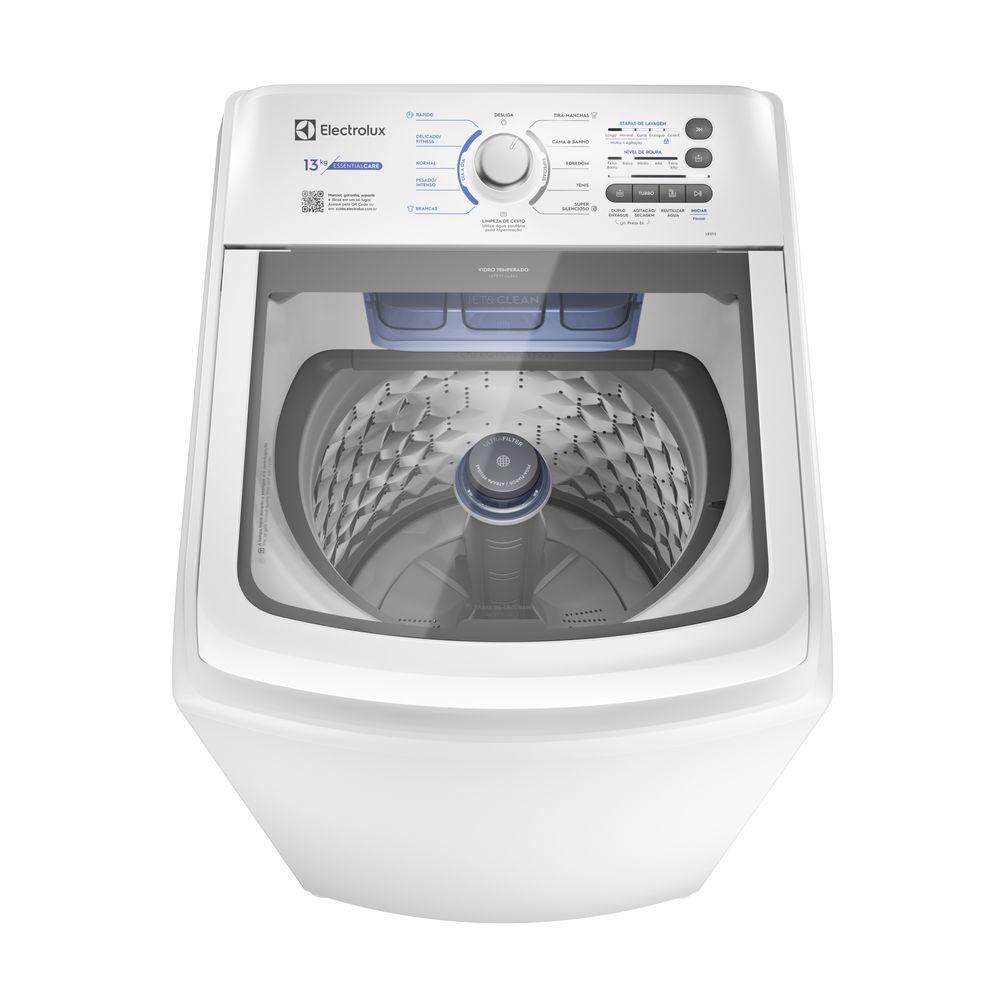 Máquina de Lavar Electrolux 13kg Branca Essential Care com Cesto Inox e Jet&Clean (LED13) - 1