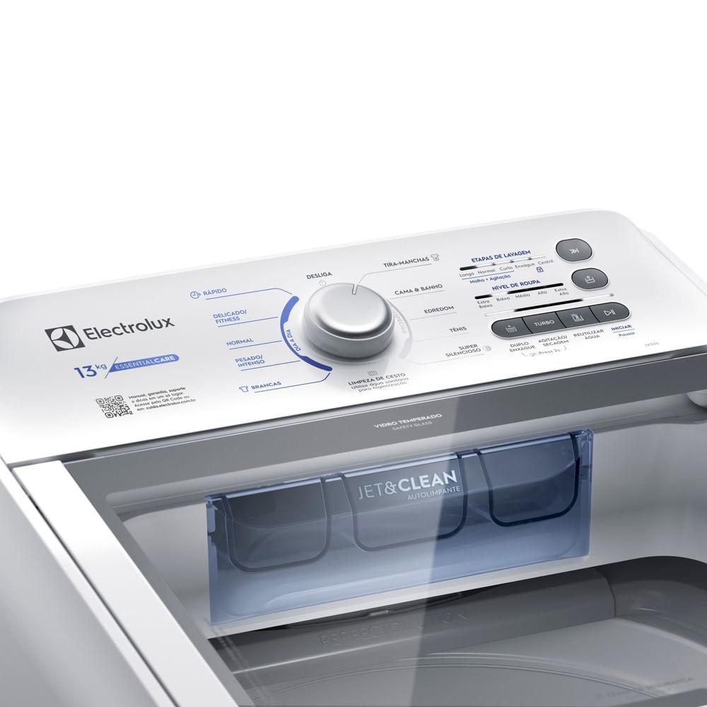 Máquina de Lavar Electrolux 13kg Branca Essential Care com Cesto Inox e Jet&Clean (LED13) - 5