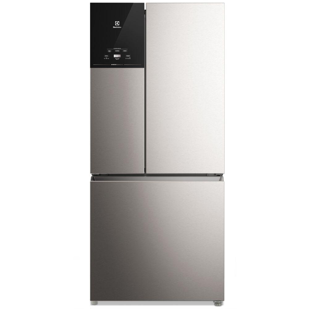 Geladeira Electrolux Frost Free Inverter 590L AutoSense 3 Portas Cor Inox Look (IM8S) - 1
