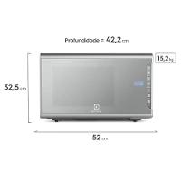 Micro-ondas Electrolux 31L cor Inox Espelhado com Painel Integrado e Função Tira Odor (MI41S) - 2