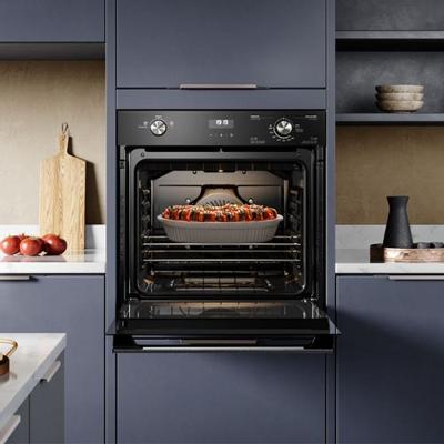 Forno de Embutir Electrolux a Gás 80L Efficient com PerfectCook360 Preto (OE8GH)