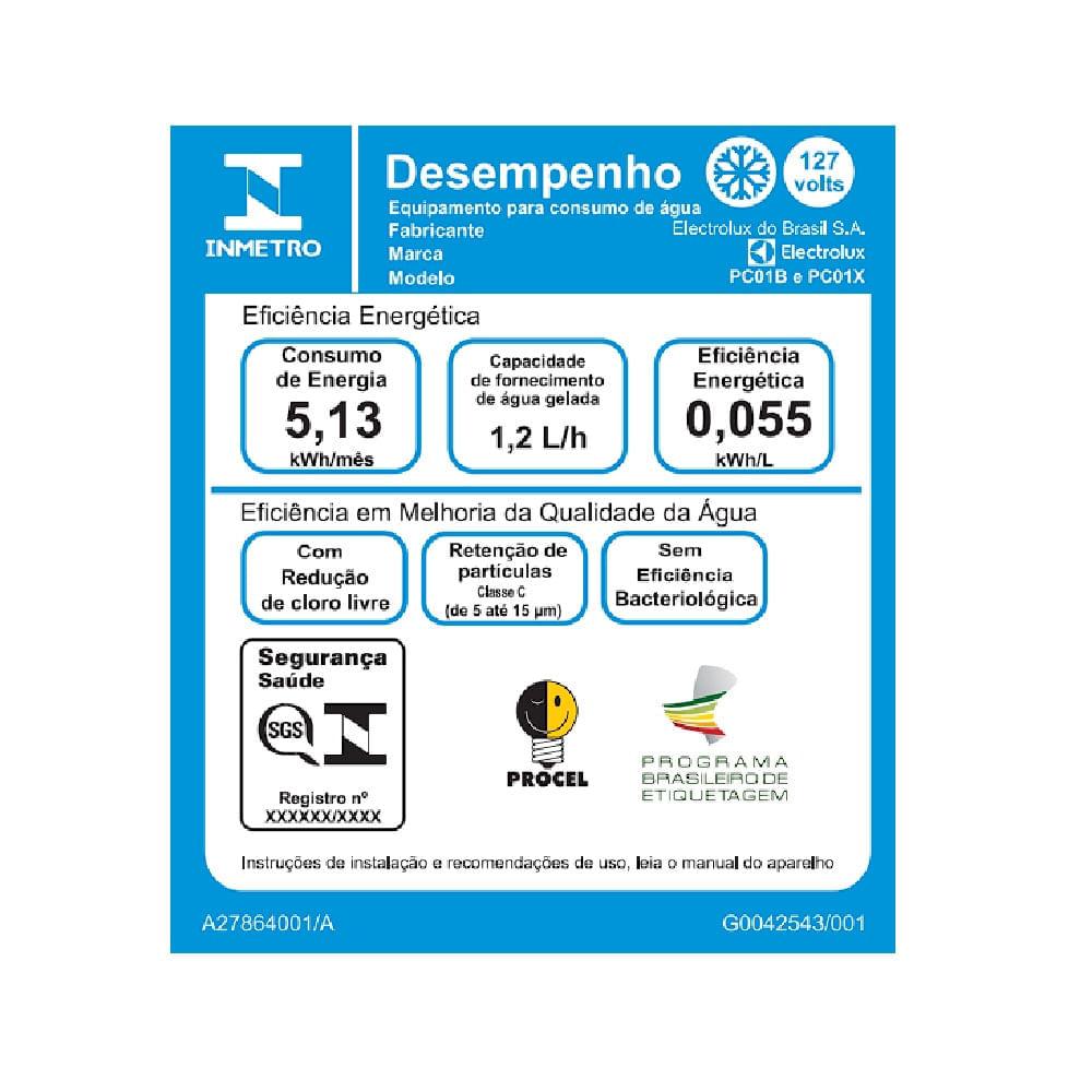 Purificador Electrolux com Compressor Experience Painel Mecânico Grafite (PC01X) - 9