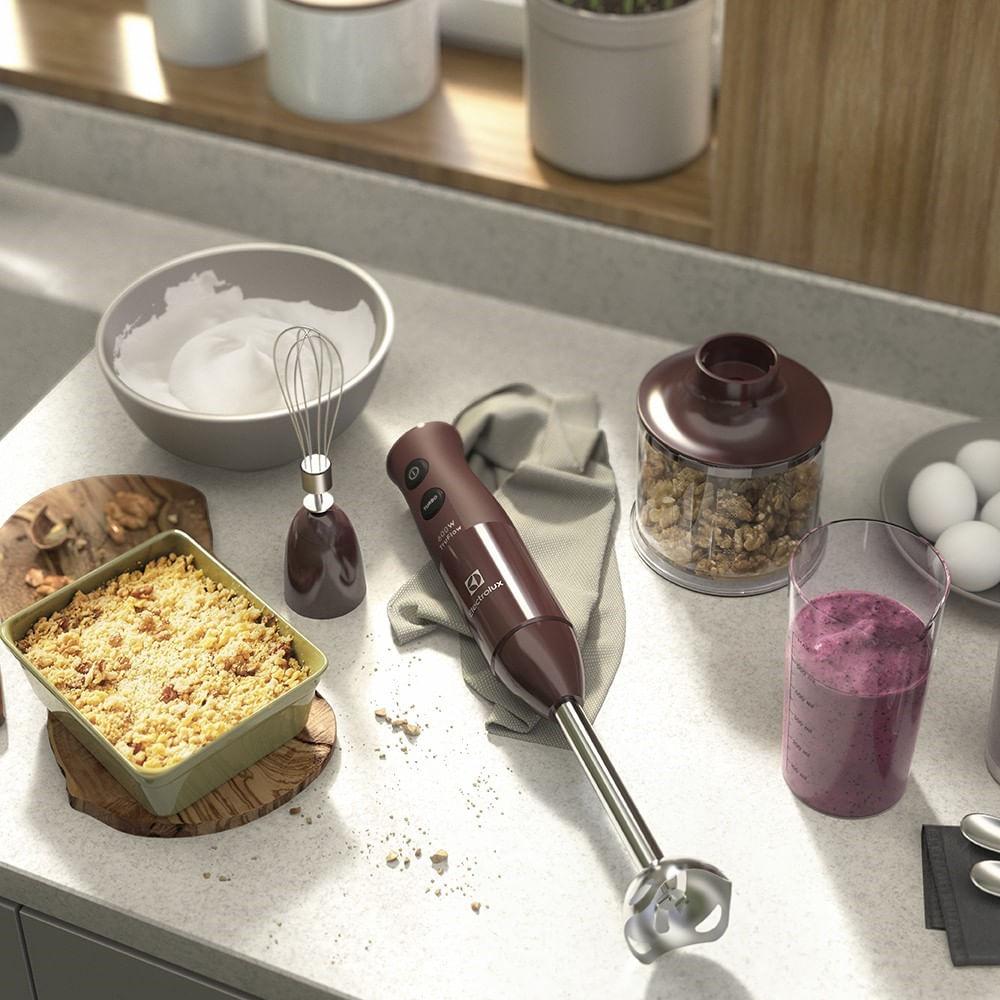 Mixer 3 em 1 Electrolux Vermelho Escuro 600W Haste em Inox e Tecnologia TruFlow (EIB21) - 6