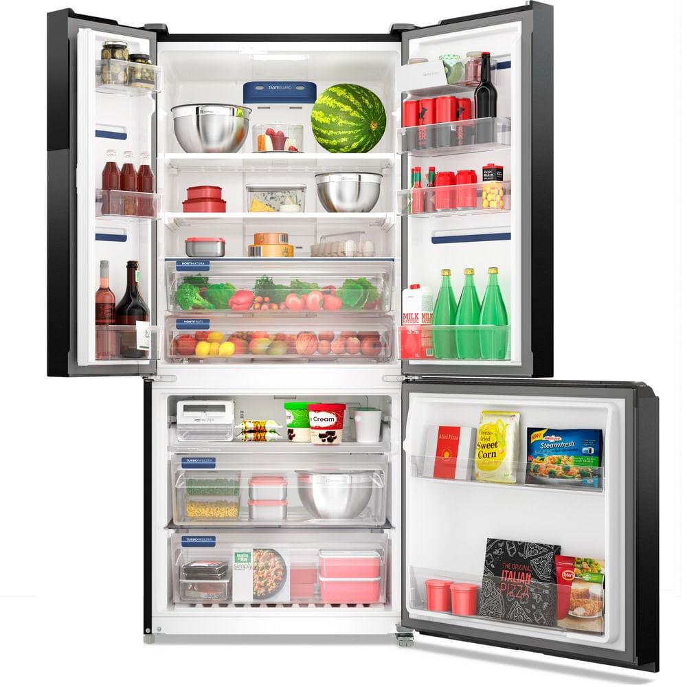Geladeira Electrolux Frost Free Inverter 590L AutoSense 3 Portas Cor Black Inox Look (IM8B) - 2