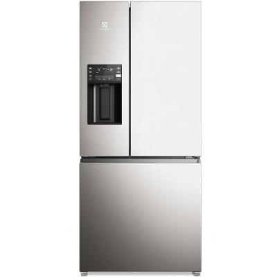 Geladeira Electrolux Frost Free 585L Efficient com AutoSense e Dispenser de Água e Gelo 3 Portas Cor Inox Look (IM8IS)