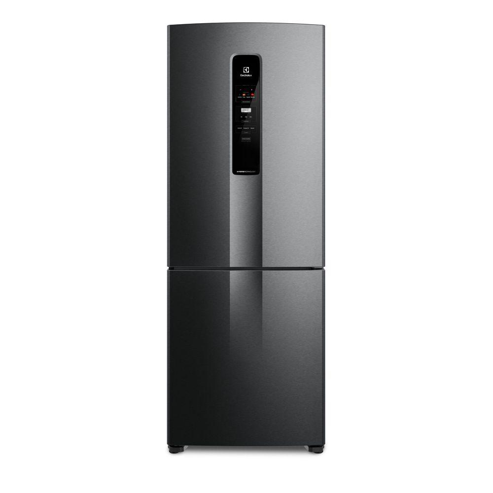 Geladeira Electrolux Frost Free Inverter 490L com AutoSense Inverse Black Inox Look (IB7B) - 1