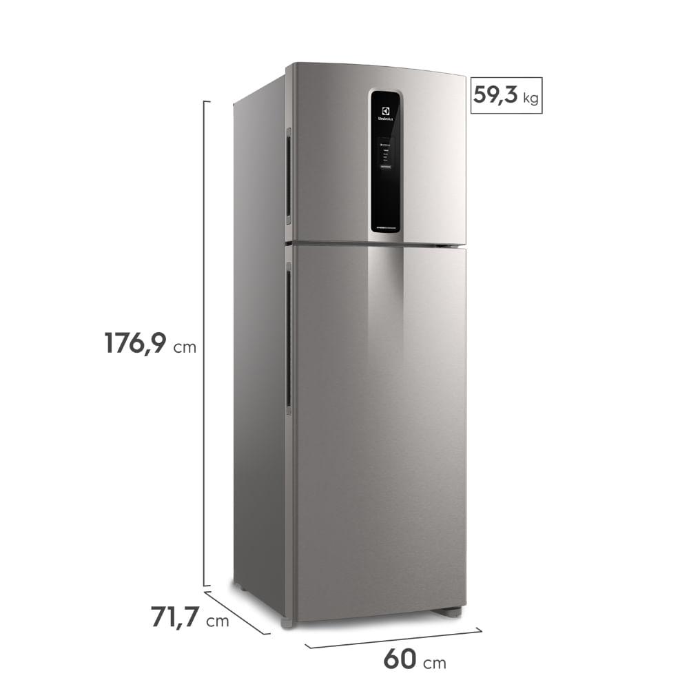Geladeira Electrolux Frost Free Duplex Efficient com AutoSense cor Inox Look 390L (IF43S) - 2