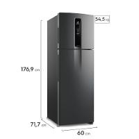 Geladeira Electrolux Frost Free Inverter 390L Efficient AutoSense Duplex Black Inox Look (IF43B) - 2
