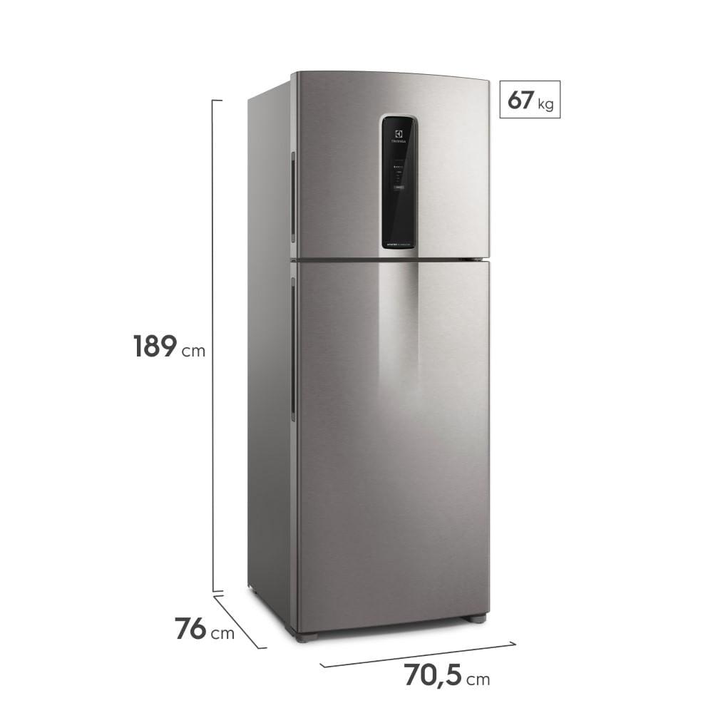 Geladeira Electrolux Frost Free Inverter 480L Efficient com AutoSense SmartBivolt Duplex cor Inox Look (IT70S) - 2