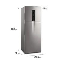 Geladeira Electrolux Frost Free Inverter 480L Efficient com AutoSense SmartBivolt Duplex cor Inox Look (IT70S) - 2