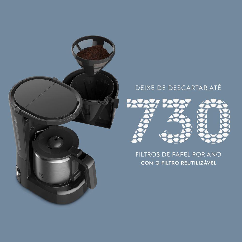 Cafeteira Elétrica Electrolux 30 Xícaras Efficient com Jarra Inox (ECM22) - 5