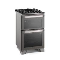 Fogão 4 bocas Electrolux Cinza Experience com Mesa de Vidro, Duplo Forno e PerfectCook360 (FE4DC) - 3