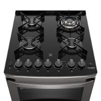 Fogão 4 bocas Electrolux Cinza Experience com Mesa de Vidro, Duplo Forno e PerfectCook360 (FE4DC) - 5