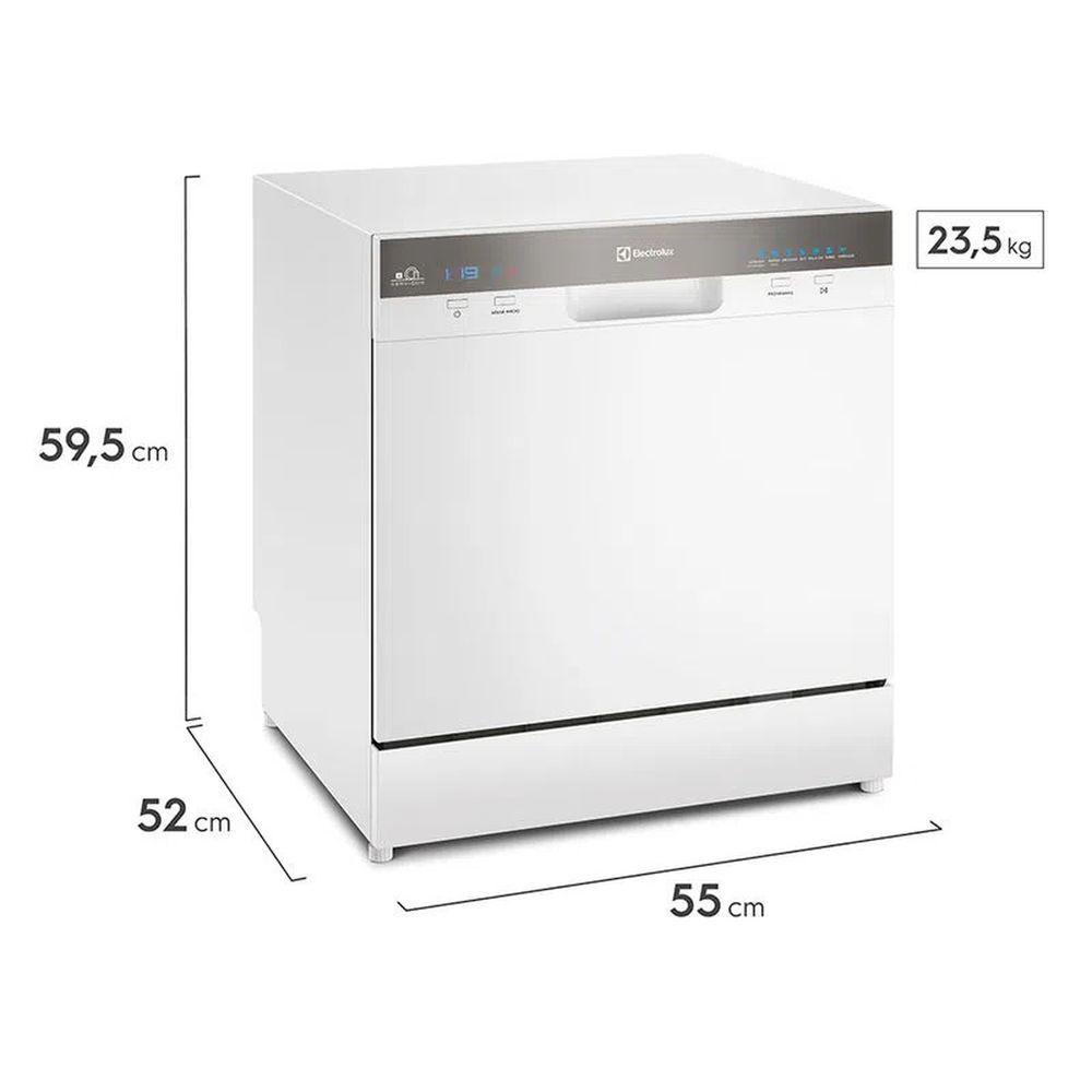 Lava-Louças Electrolux 8 Serviços Branco com Função Higienizar (LL08B) - 2