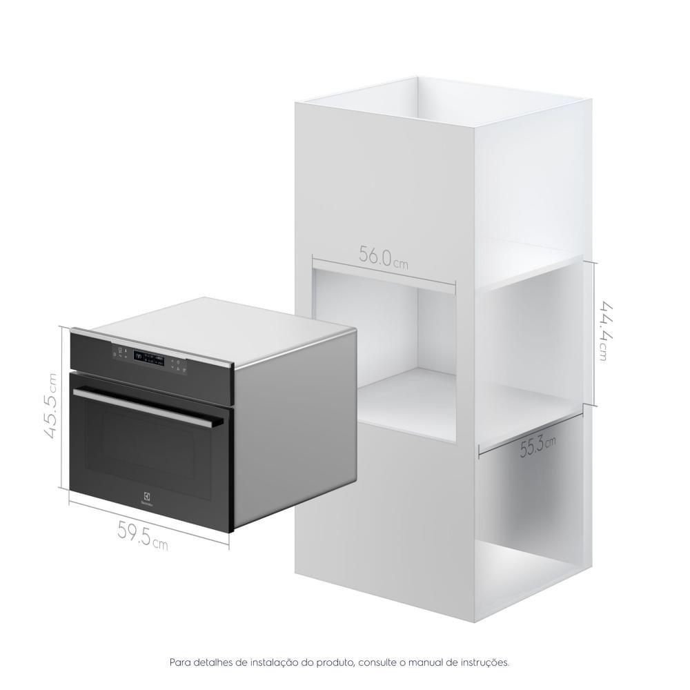 Forno de Embutir Electrolux Multifuncional 43L 2 em 1 com Micro-ondas Preto (ME4EP) - 4