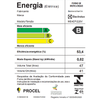 Forno de Embutir Electrolux Multifuncional 43L 2 em 1 com Micro-ondas Preto (ME4EP) - 3