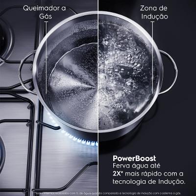 Cooktop 2 Bocas de Indução Electrolux Efficient 2 em 1 com Powerboost (IE3LP)