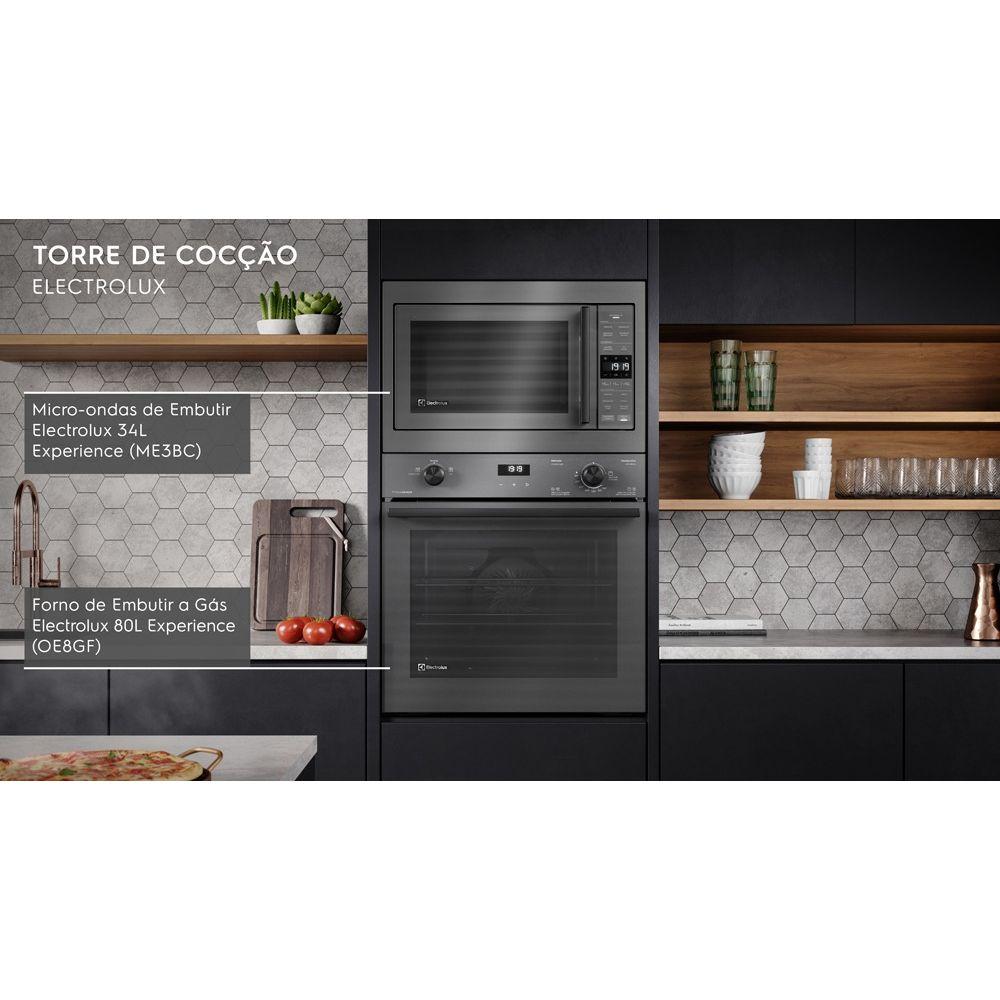 Micro-ondas de Embutir Electrolux 34L cor Inox Experience com Painel Inteligente (ME3BC) - 1