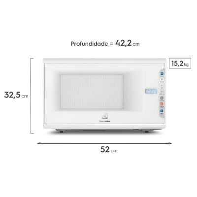 Micro-ondas Electrolux 31L Branco com Painel Integrado e Display Econômico (MI41T)