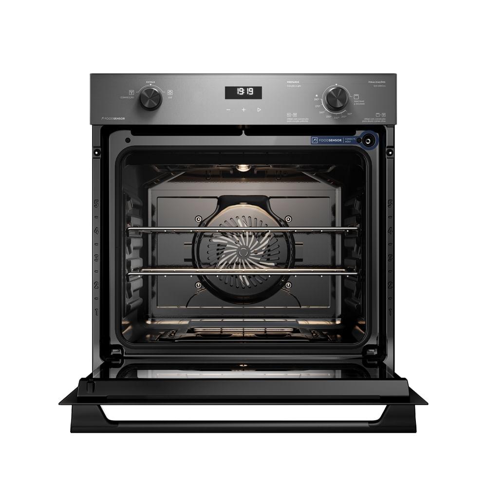 Forno de Embutir Electrolux a Gás 80L Experience com FoodSensor Cinza (OE8GF) - 5