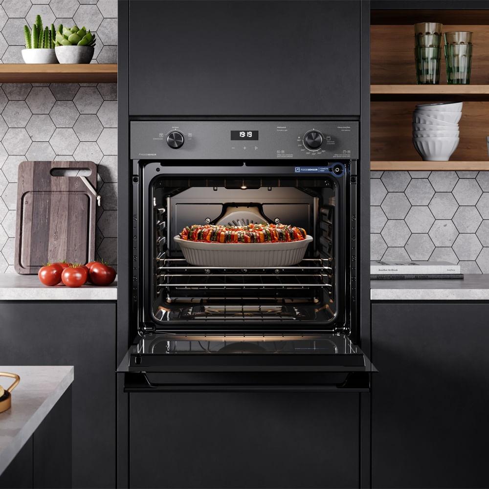 Forno de Embutir Electrolux a Gás 80L Experience com FoodSensor Cinza (OE8GF) - 10