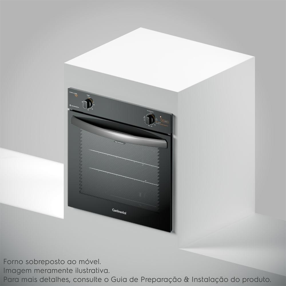 Forno de Embutir a Gás Continental 80L com TOPLimpaFácil (OC8GM) - 4