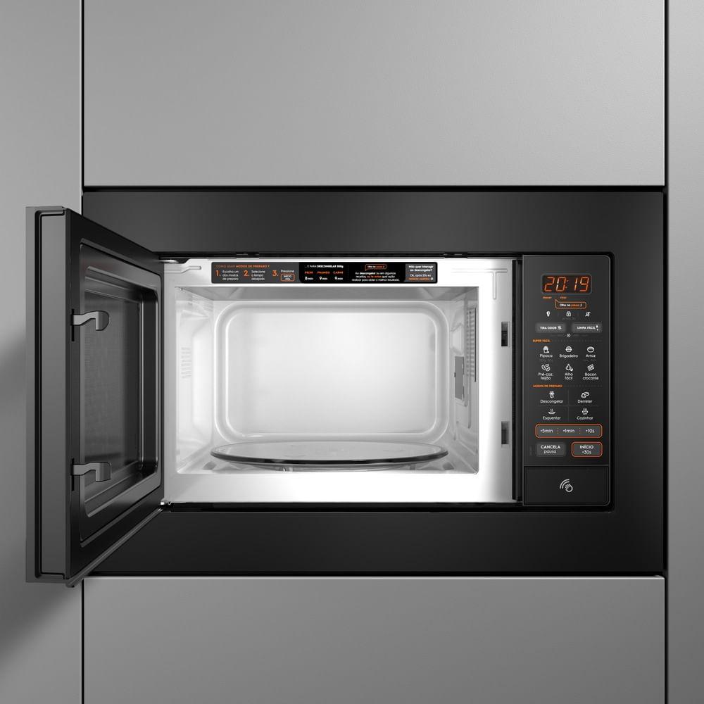 Micro-ondas de Embutir Continental 27L Preto com Função Tira Odor (MC2EP) - 5