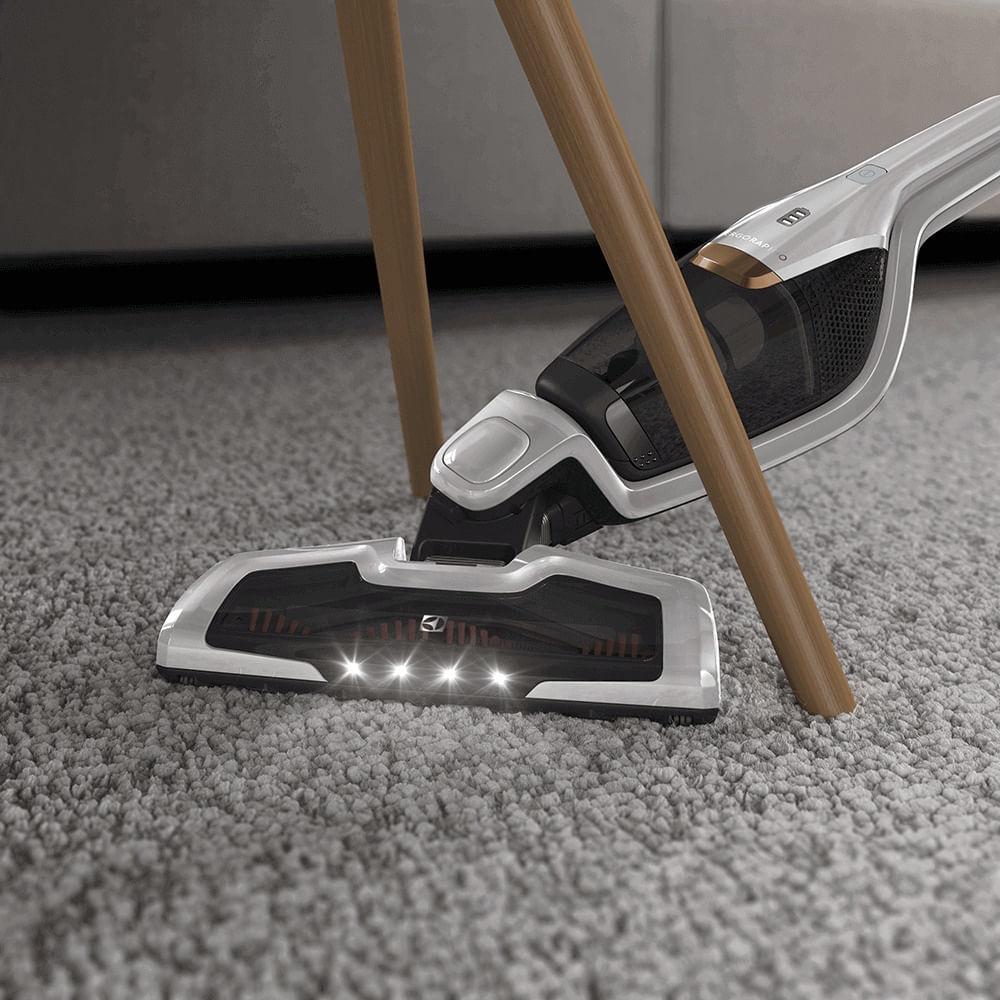 Aspirador de Pó Vertical Sem Fio Electrolux Ergorapido 2 em 1 Luz LED até 35 min Branco (ERG25B) - 10