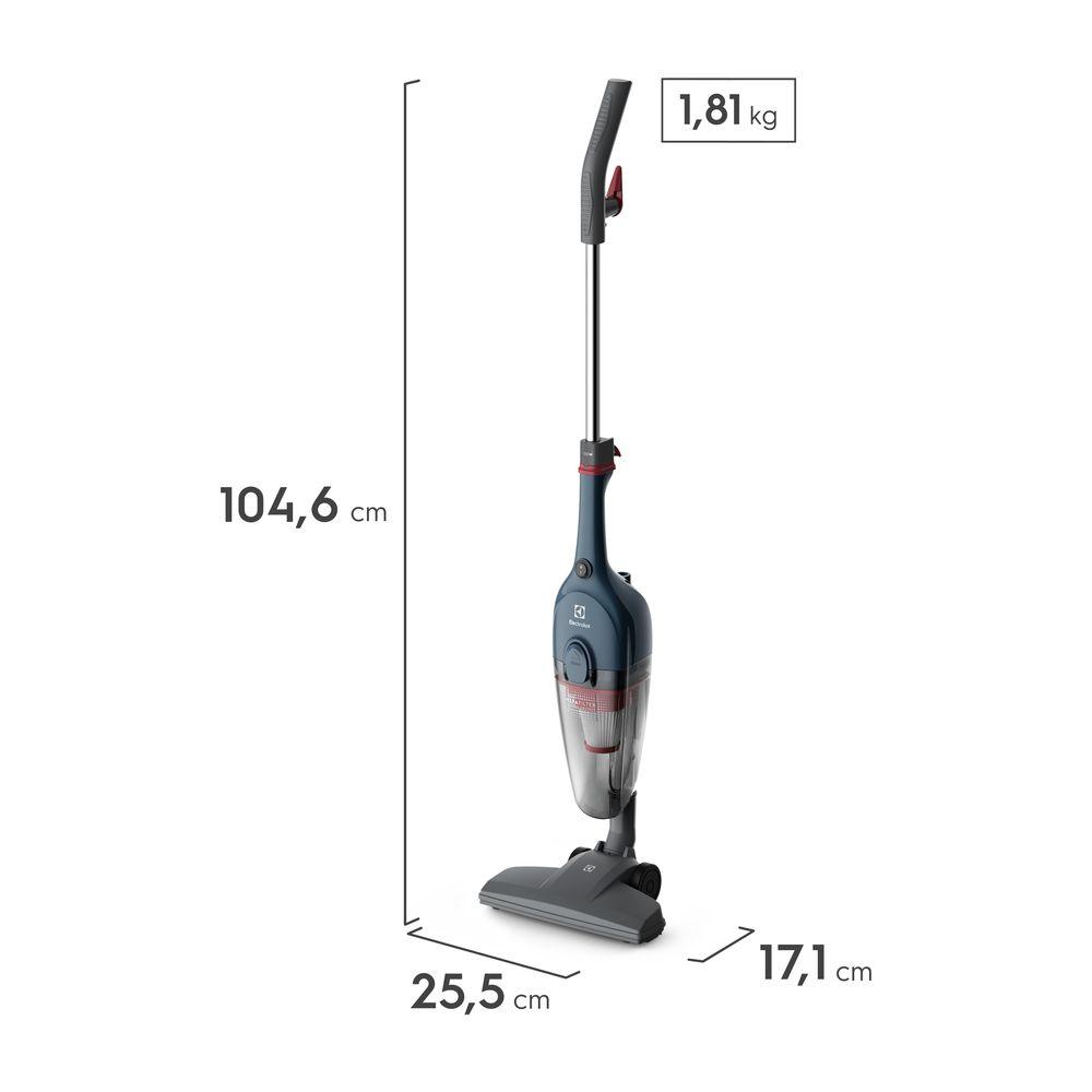 Aspirador de Pó Vertical com Fio Electrolux 1100W 2 em 1 Filtro HEPA Azul (STK13A) - 2