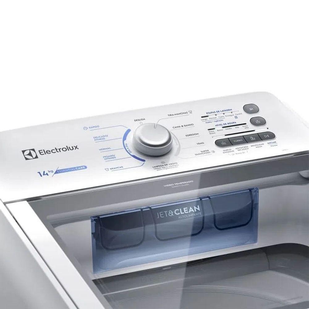 Máquina de Lavar Electrolux 14kg Branca Essential Care com Cesto Inox e Jet&Clean (LED14) - 9