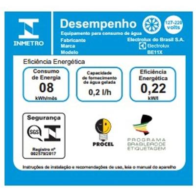 Bebedouro de Água Electrolux Prata com Refrigeração Eletrônica (BE11X)