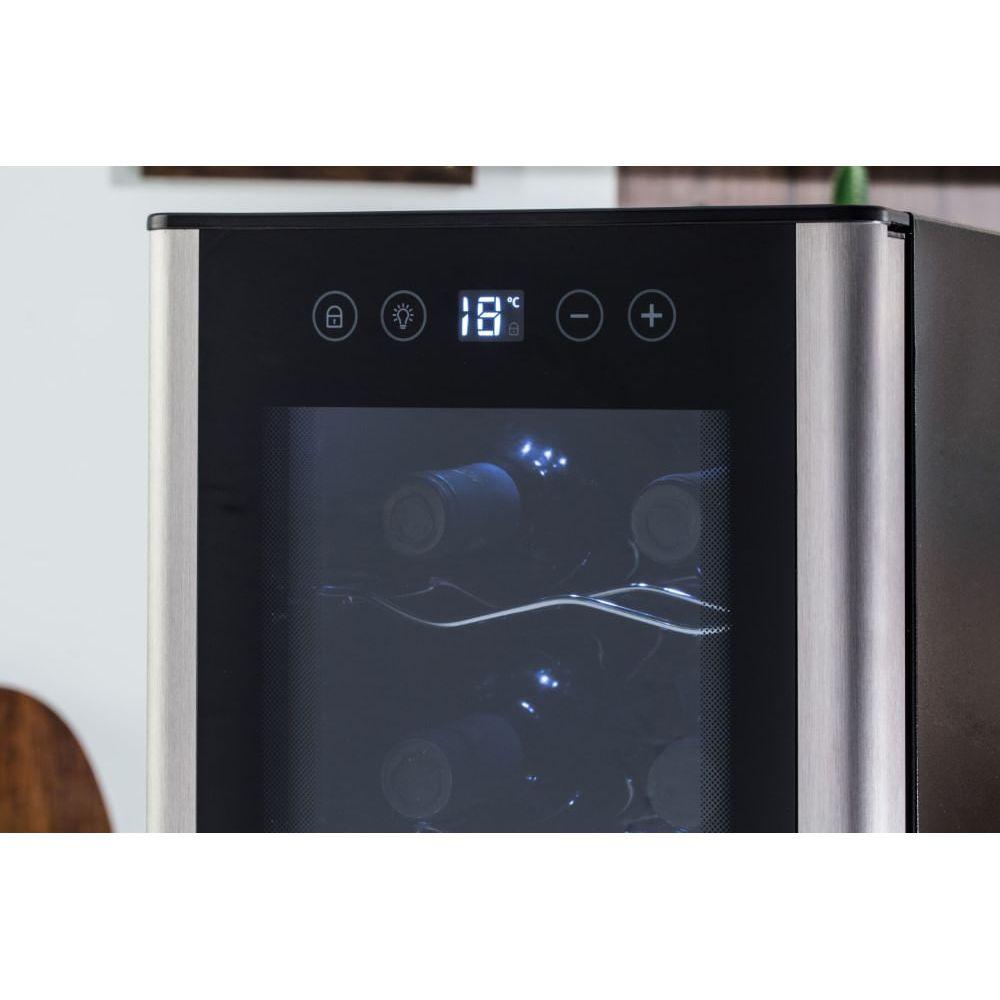 Adega de Vinho Climatizada Electrolux 8 garrafas Uma Porta Acabamento em Alumínio (ACB08) - 6