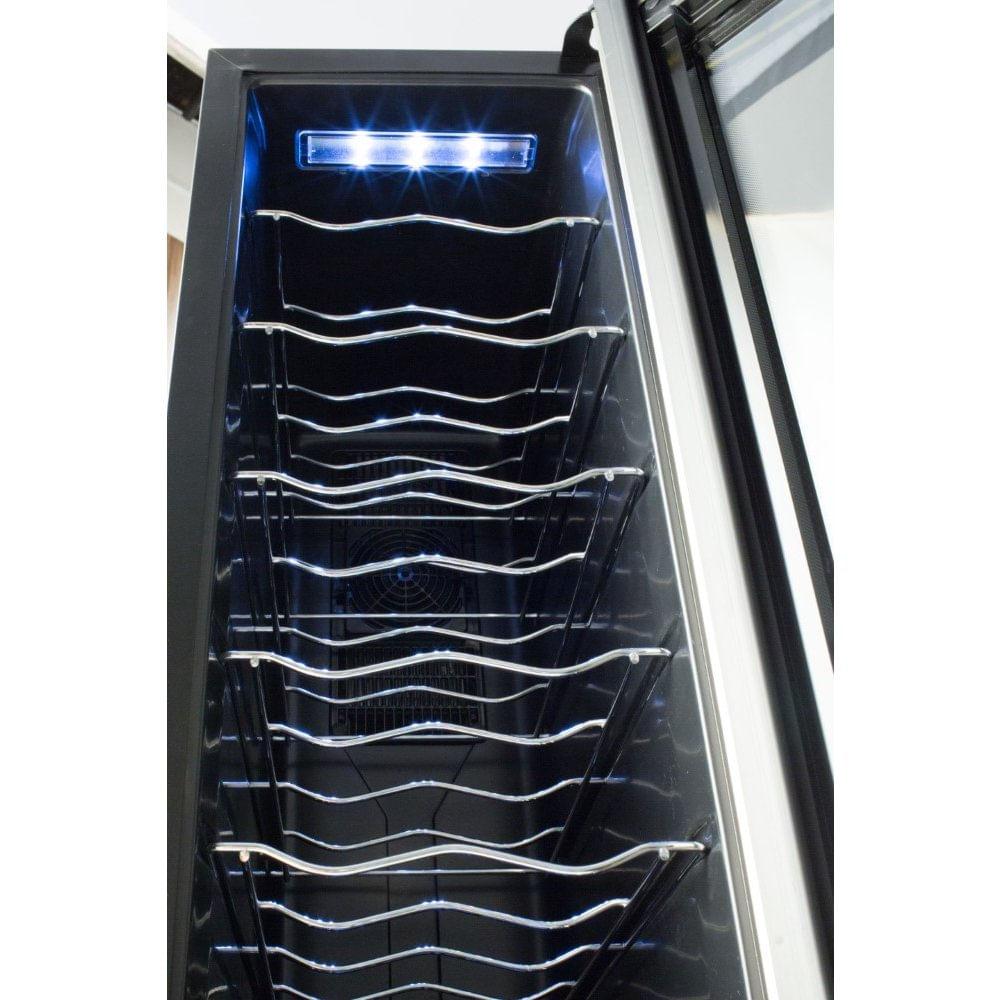 Adega de Vinho Climatizada Electrolux 12 garrafas Uma Porta Acabamento em Alumínio (ACB12) - 4