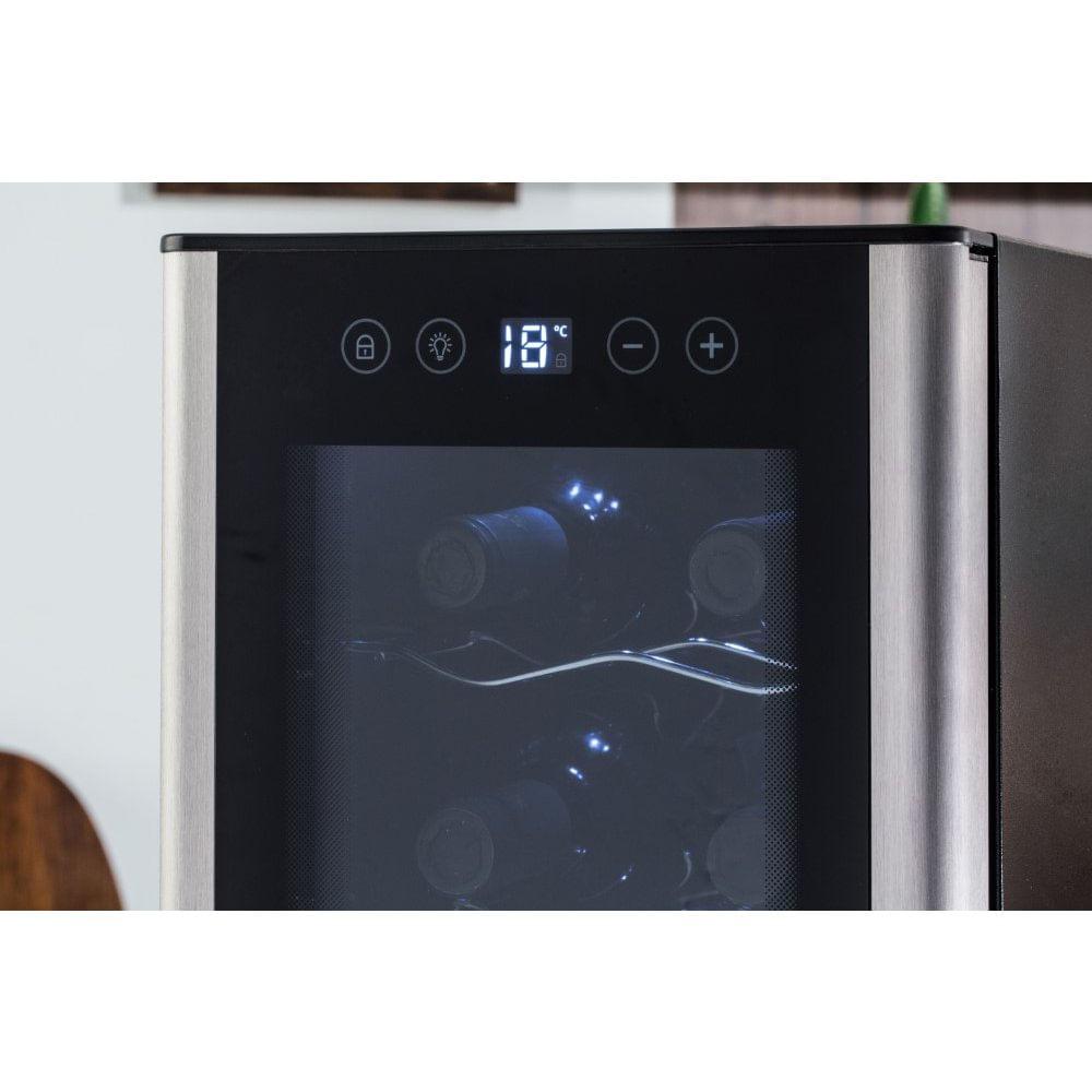 Adega de Vinho Climatizada Electrolux 12 garrafas Uma Porta Acabamento em Alumínio (ACB12) - 8