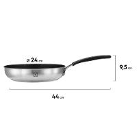 Frigideira Electrolux Inox com Revestimento Antiaderente 24cm - 2