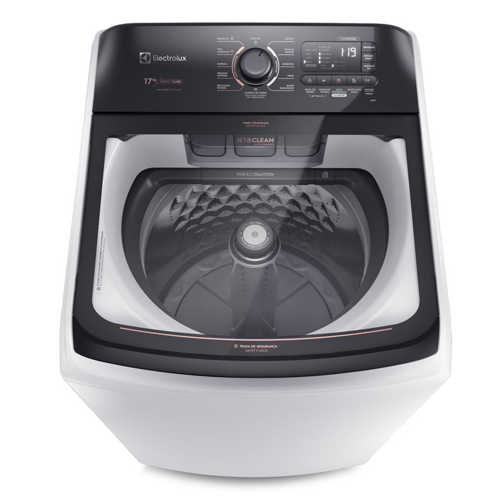 Máquina de Lavar 17kg Electrolux Perfect Care com Vapor e Jatos Poderosos (LEV17) - 1