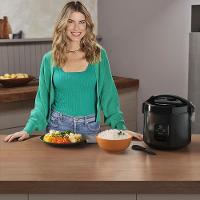 Panela de Arroz Elétrica Electrolux por Rita Lobo 3,5L Preta Efficient Visor Glass (ERC30) - 7