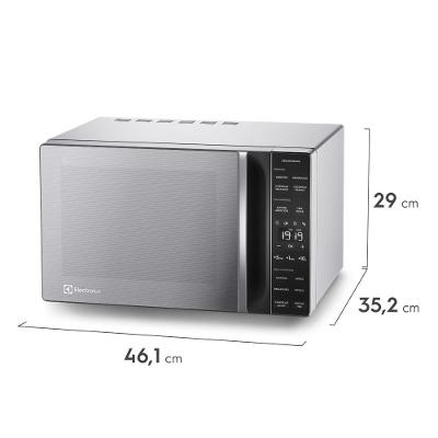 Micro-ondas Electrolux 23L cor Inox Efficient com Descongelamento Assistido (ME23S)