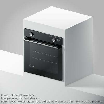 Forno de Embutir a Gás Electrolux 80L Efficient com PerfectCook (OE8GL)