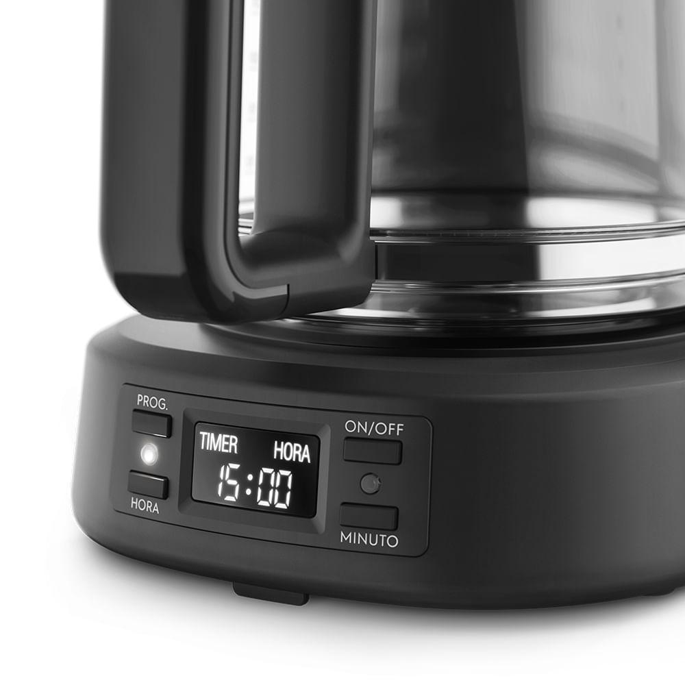 Cafeteira Elétrica Electrolux 30 Xícaras Experience Programável com Timer Cor Inox Preta (ECM25) - 5