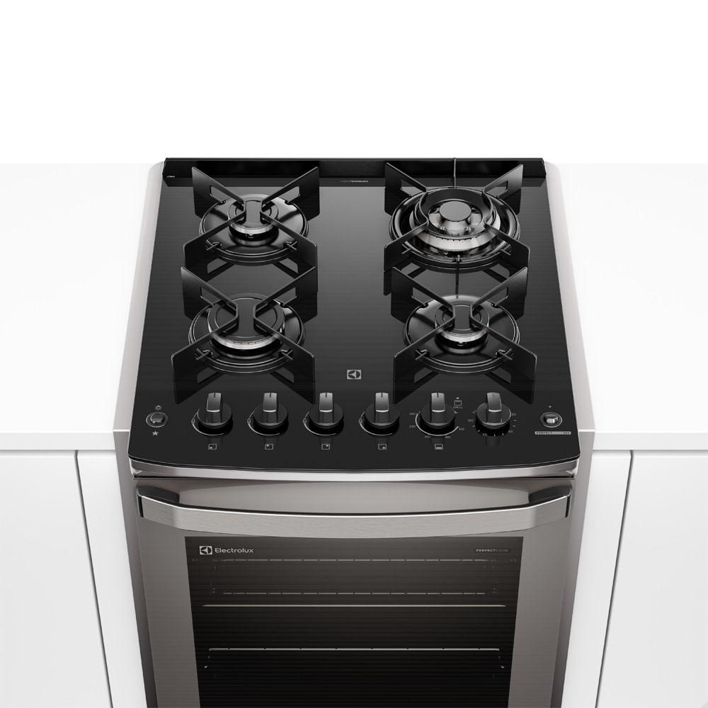 Fogão de Embutir 4 bocas Electrolux Cinza Experience Mesa Vidro, Grill e VaporBake (FE4EC) - 5