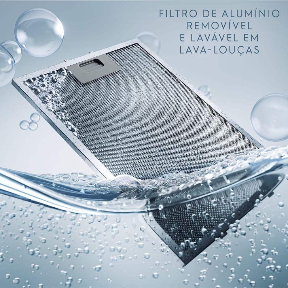 Coifa de Parede Electrolux 90cm Inox Experience com Inteligência Artificial e Alto Poder Sucção (CE9TF) - 4