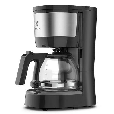 Cafeteira Elétrica Electrolux 15 Xícaras Efficient com Filtro Permanente Removível Cor Inox Preta (ECM10)