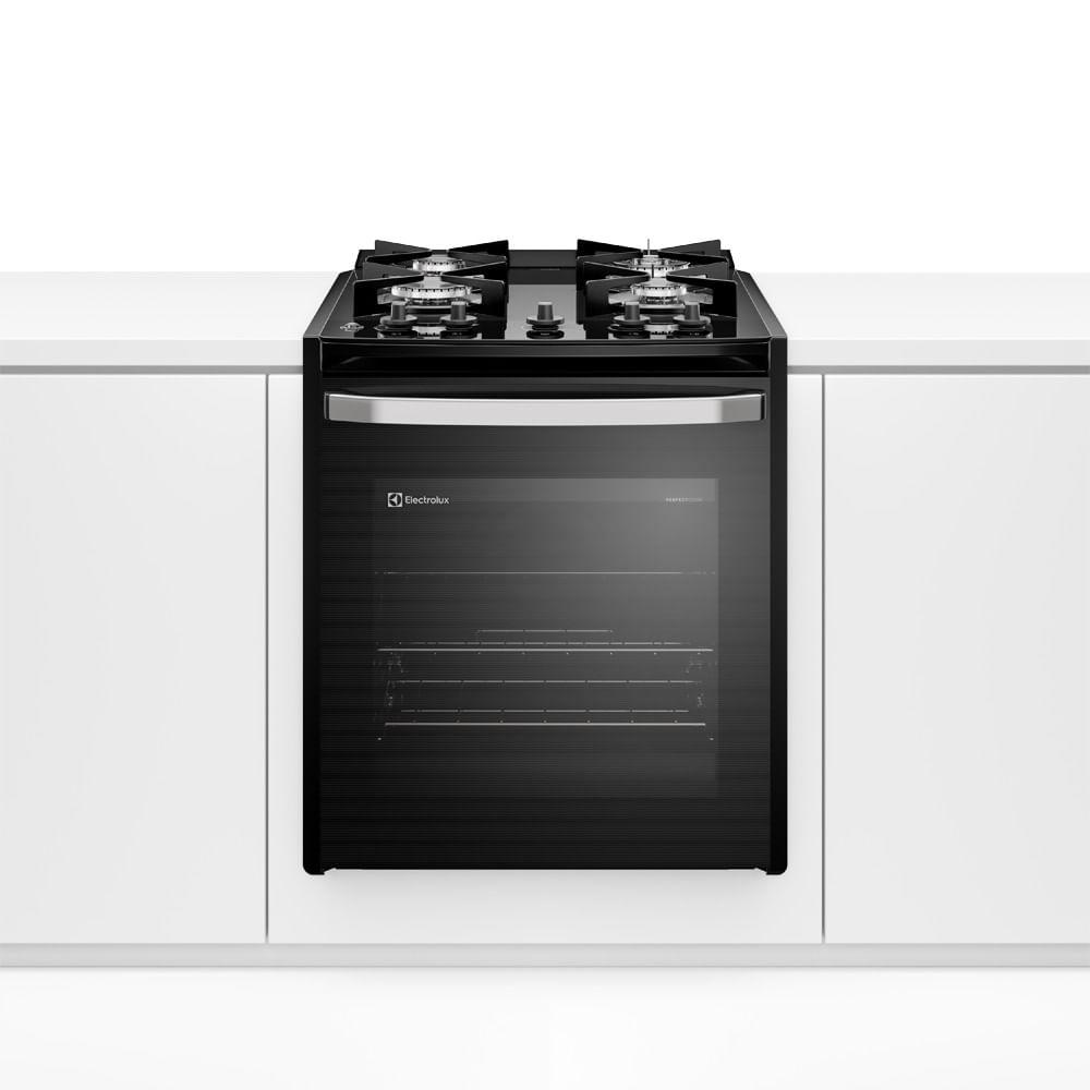 Fogão de Embutir 4 bocas Electrolux Preto Experience Mesa de Vidro e Tripla Chama (FE4BP) - 1