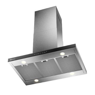 Coifa de Ilha Electrolux 90cm Inox Experience com Inteligência Artificial e Alto Poder Sucção (CE9IF)