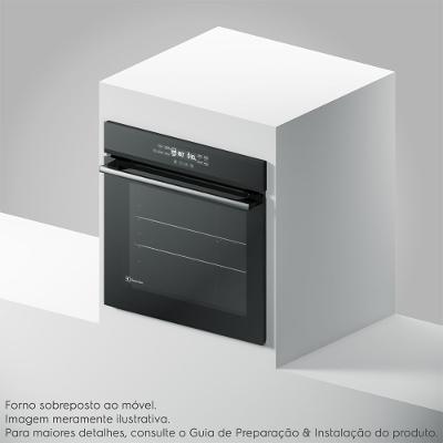 Forno de Embutir Electrolux Elétrico 80L Experience com FoodSensor Preto (OE8EF)