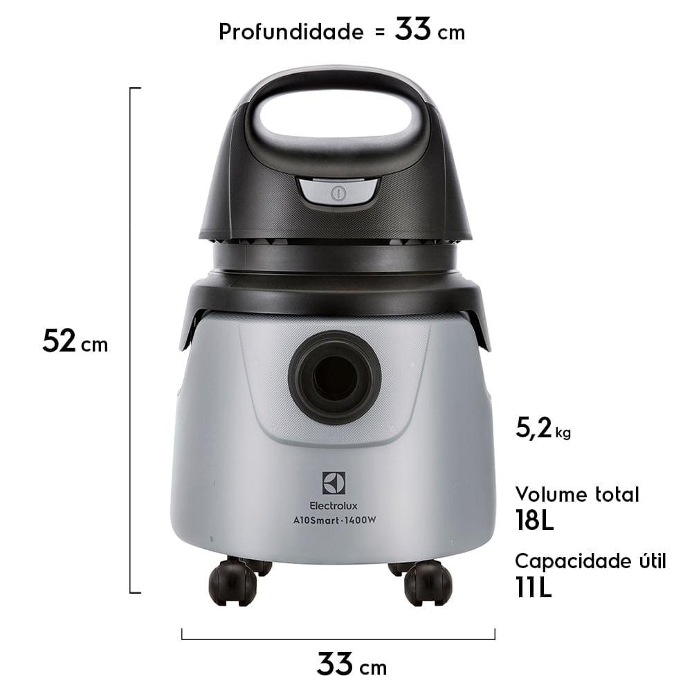 Aspirador Pó e Água Electrolux 1400w 18L Smart com Função Sopro Cinza (A10N1) - 2