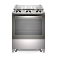 Fogão 5 bocas Electrolux Cinza Efficient com Mesa Inox, PerfectCook e VaporBake (FE5IC) - 1