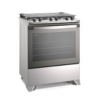 Fogão 5 bocas Electrolux Cinza Efficient com Mesa Inox, PerfectCook e VaporBake (FE5IC) - 3