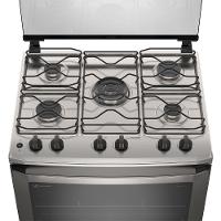 Fogão 5 bocas Electrolux Cinza Efficient com Mesa Inox, PerfectCook e VaporBake (FE5IC) - 5